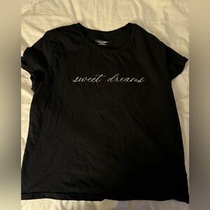 Victoria Secret Black Sweet Dreams Medium T-Shirt